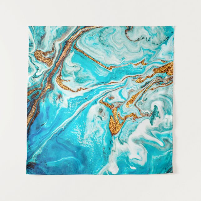 Tenture Texture de marbre. Technique orientale. ar contemp (Devant)