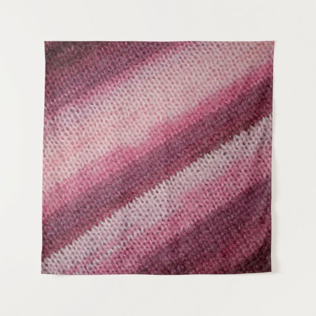 Tenture Texture de tissu en nappe, abstrait violet-rose. (Devant)