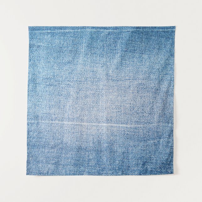 Tenture Texture des jeans en denim bleu (Devant)