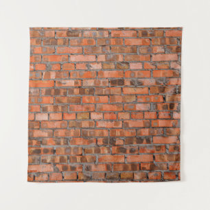 Tenture Texture d'un vieux mur de brique closeupaged, arch