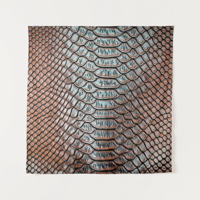 Tenture texture en cuir de peau texture de fond, crocodile (Devant)