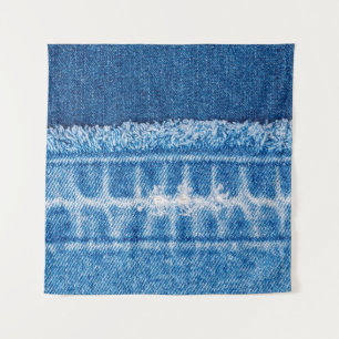 Tenture Texture en jean bleu