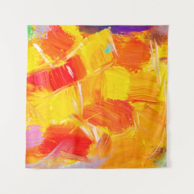Tenture texture huile peinture fruit peinture couleur flor (Devant)