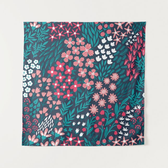 Tenture Texture vintage Fleur sans joint. (Devant)