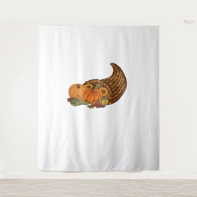 Tenture Thanksgiving Cornucopia Classic T-Shirt (Devant)