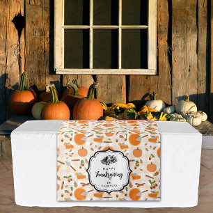 Tenture Thanksgiving Diner Partie Buffet Coureur Table