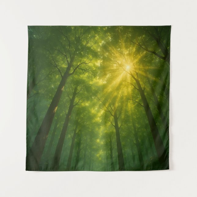 Tenture The Divine Light Path: Cathedral of the Emerald Fo (Devant)