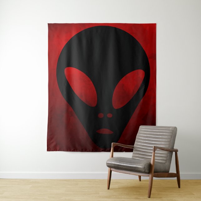 Tenture The Grays - Impression sur toile Alien ancien (En situation)