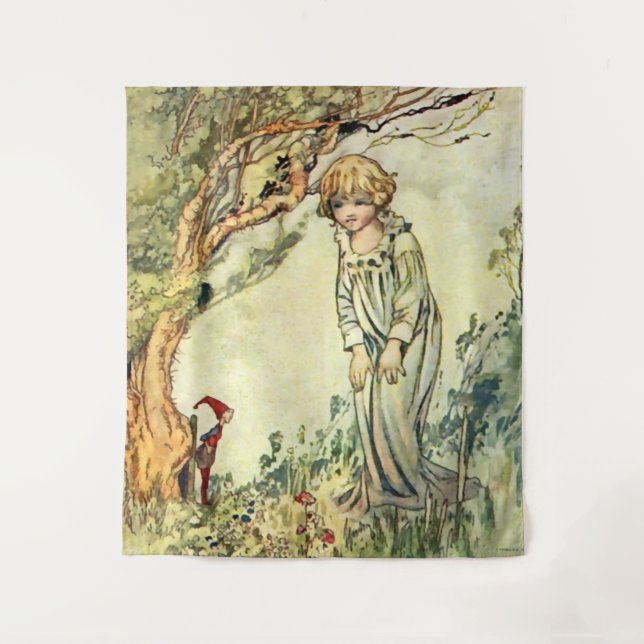 Tenture "The Secret Garden" Art poilu de Charles Robinson (Devant)