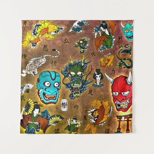 Tenture Thème japonais (Devant)