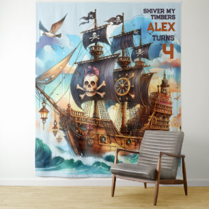 Tenture Thème pirate Frissonne Mes Mâts