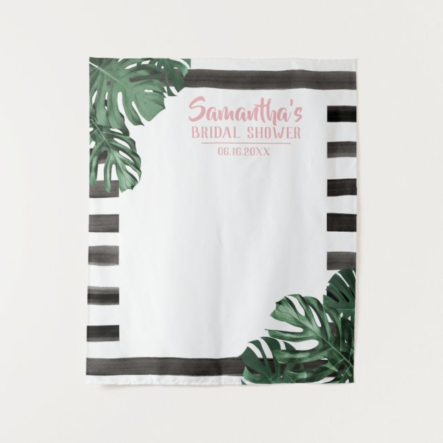 Tenture Thème tropical Bachelorette nuptiale fête d'annive (Devant)