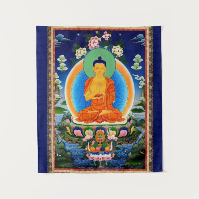 Tenture Tibétain Thangka Prabhutaratna Bouddha (Devant)