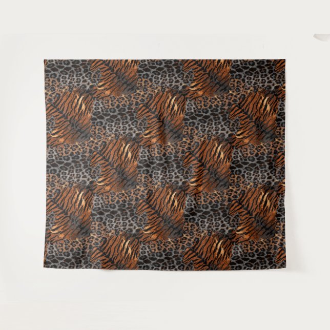 Tenture Tigre léopard tendance (Devant (Horizontal))