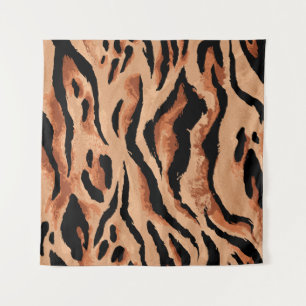 Tenture tigre transparent, léopard motif