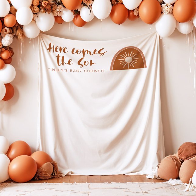 Tenture TINLEY Boho Terracotta Arc-en-ciel Voici le fils (Créateur téléchargé)