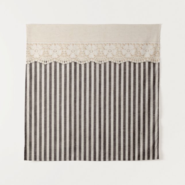 Tenture Tissu dentelle texture textile, motif de fond. (Devant)