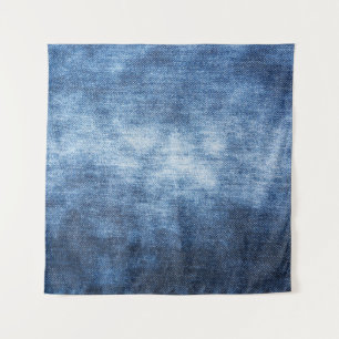 Tenture Tissu en denim usé, arrière - plan texturé.