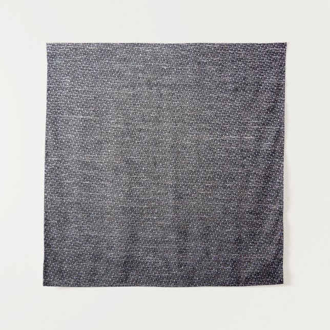 Tenture tissu gris noir (Devant)