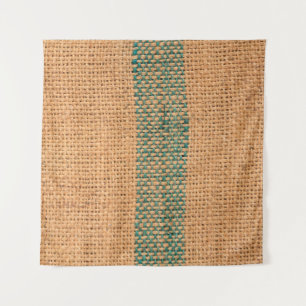 Tenture Tissu naturel couleur marron texturé et noir