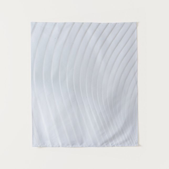 Tenture Tissu rayé blanc et gris (Devant)