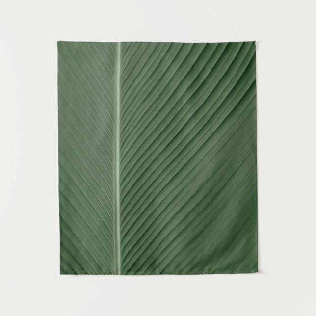 Tenture Tissu rayé vert et blanc (Devant)