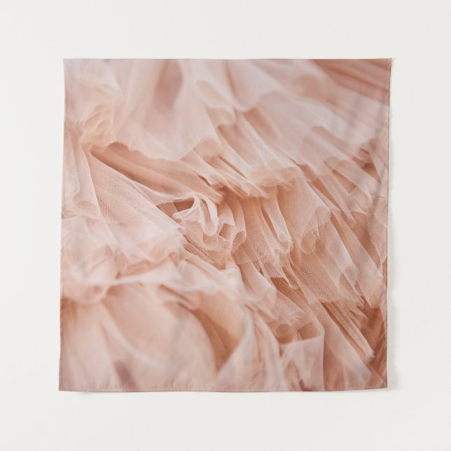 Tenture Tissu Rose Pastel : Textures Élégantes. (Devant)