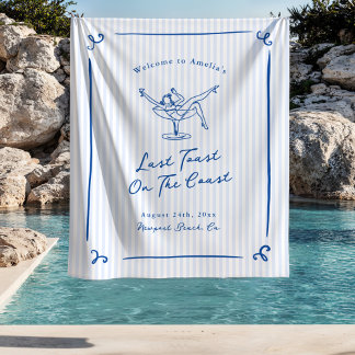 Tenture Toast Bleu Dernière Tarte sur la Côte Fantaisiste