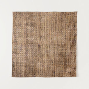 Tenture Toile Burlap Brown naturel Grange grossier