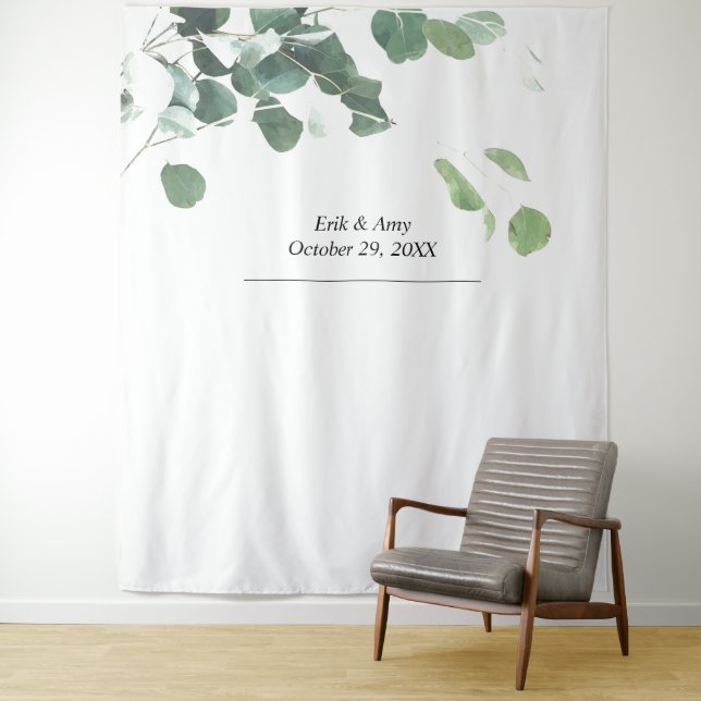 Tenture toile de fond mariage, photo prop, cabine photo, f (En situation)