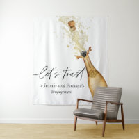 Toile de fond pour la fête d'engagement des couple