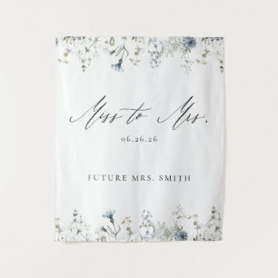 Tenture Toile de fond pour la fête prénuptiale Miss to Mrs