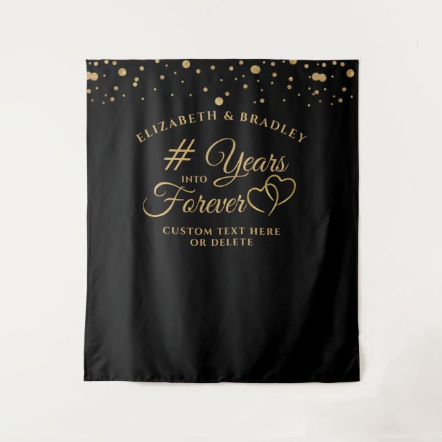 Tenture Toile de fond pour photos à l'occasion d'un annive (Devant)