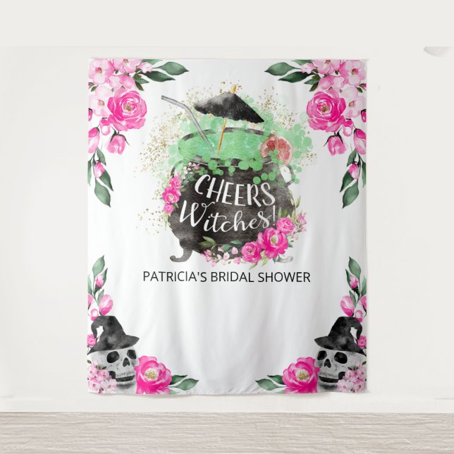 Tenture Toile de fond pour une fête de fiançailles à thème (Devant)