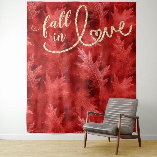 Tenture Tomber amoureux de l'automne | Arrière-plan photo  (En situation)