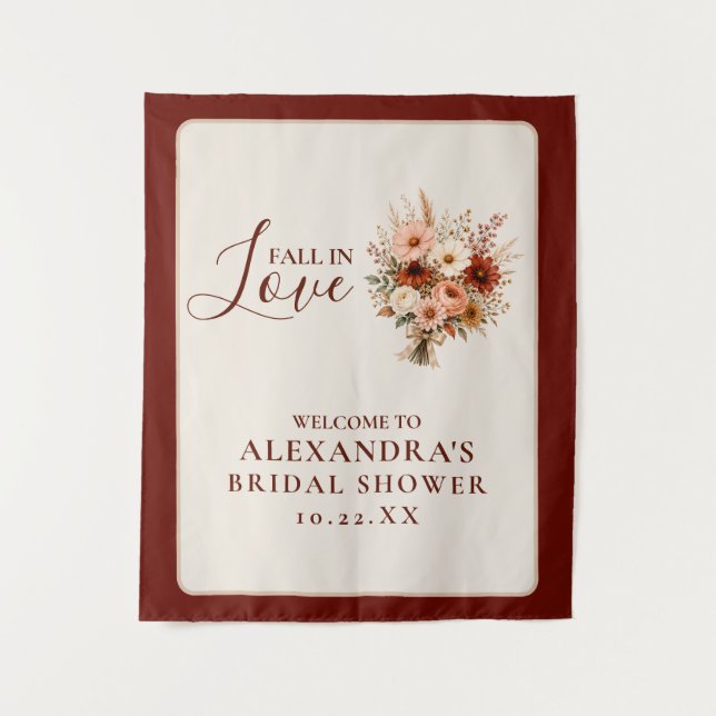 Tenture Tombez Amoureux Fleur Sauvage Floral Boho Enterrem (Devant)