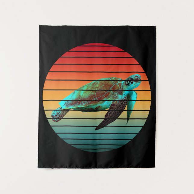 Tenture tortue vintage (Devant)