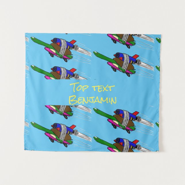 Tenture Tortue volante (Devant (Horizontal))