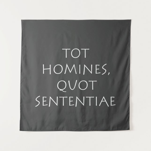Tenture Tot homie quot sententiae (Devant)