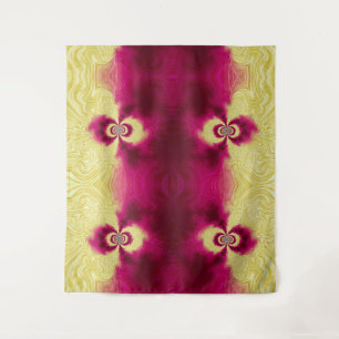 Tenture tourbillon polaire jaune et violet