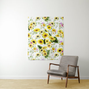 Tenture Tournesol d'aquarelle 7
