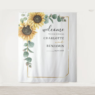 Tenture Tournesol Eucalyptus Foliage Mariage de verdure