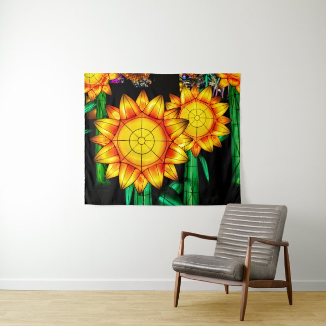 Tenture Tournesols de Solar Flare  (En situation (horizontale))