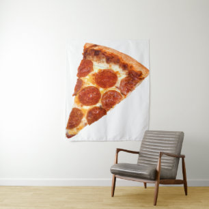 Tenture Tranche de pizza pepperoni classique de SlipperyJo