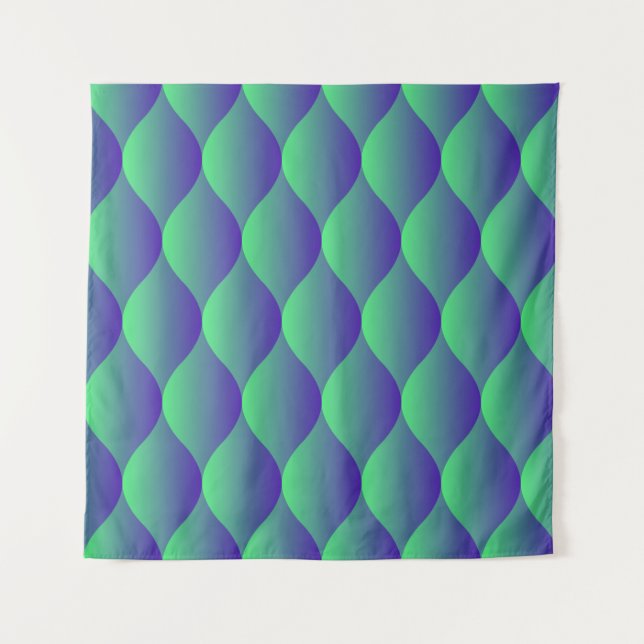 Tenture Trendy geometric pattern with abstract shapes in n (Devant)