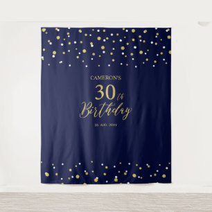 Tenture Trente   Fond de fête d'anniversaire 30 ans Or & M