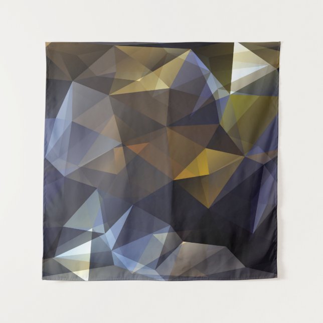 Tenture Triangle brillant vintage, texture diamant. (Devant)
