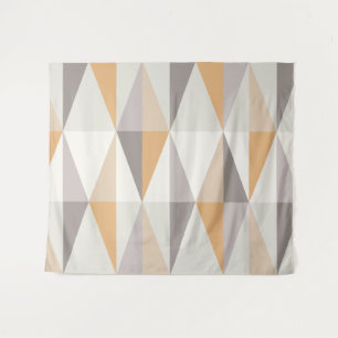 Tenture Triangles modernes du milieu du siècle Orange