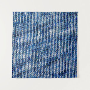 Tenture Tricot bleu texture laine fermer fond photo