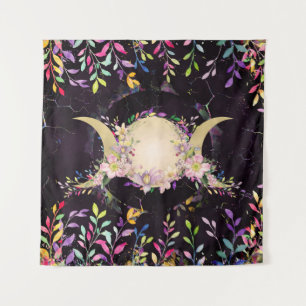 Tenture Triple Lune - Triple Déesse - Aquarelle